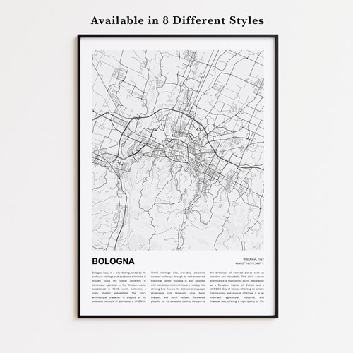 Stampa mappa città - mappa,