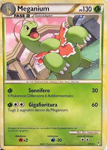 Pokemon carta meganium - pokemon,