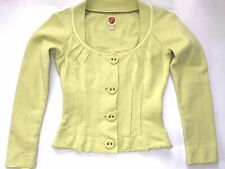 MISS SIXTY Originale - Giacchino Cotone Giallo Cedro  Tg. S Felpa Leggera Estiva