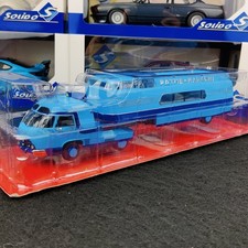 ASCIA /IXO CAMION PANHARD SEMI RIMORCHIO TITANIO PATHE MARCONI BLU 1:43 NUOVO