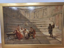 dipinto Domenico MORELLI olio su tavola 40x60