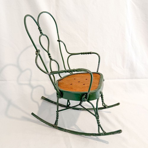 Sedia dondolo vintage antica - sedia, a