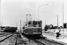 T29Y4) FOTOGRAFIA ROMA STEFER TRAM CINECITTA' 1961 ANIMATA