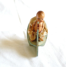 VINTAGE BAMBOLOTTO MIGNON CELLULOIDE VECCHIO  CIGNO 1930 BAMBOLINA PERIODO DECO