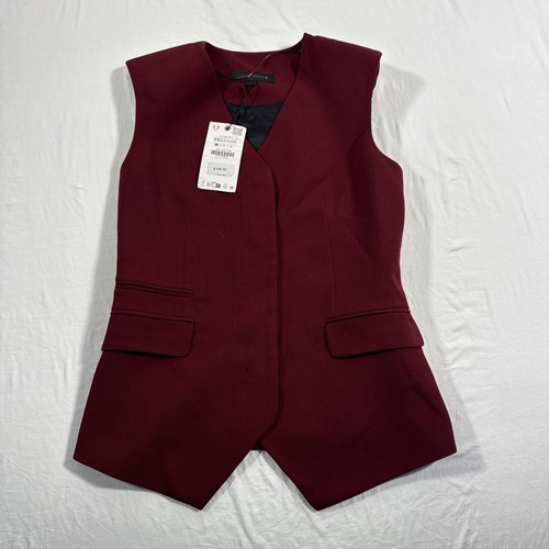 Zara tuta gilet marrone donna - tuta,