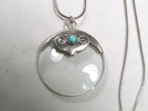 Argento tono turchese vetro - tono,,