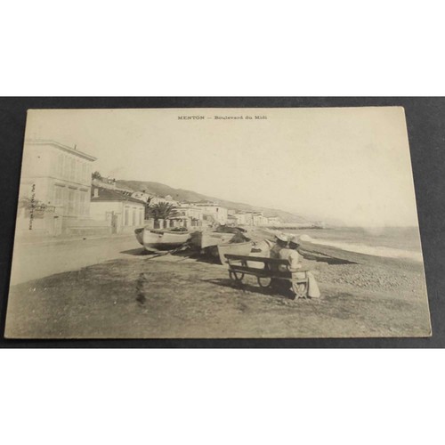 Cartolina menton boulevard - menton,