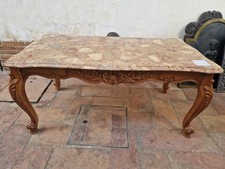 ANTICO TAVOLINO DA SALOTTO IN NOCE PROVENZALE