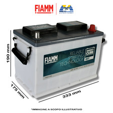 FIAMM BATTERIA 12V 100AH 720A G28 100 RST 333x175x215 mm JEEP CAMPER POSITIVO DX