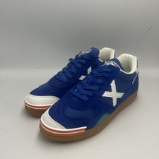 Scarpe da calcio indoor Monaco Gresca blu taglia UK 4/REF32