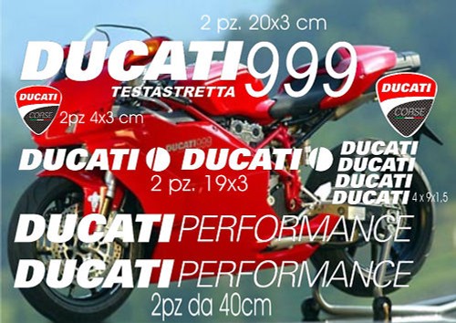 Kit adesivi ducati - adesivi,