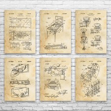 Pinball Patent Wall Art Set di