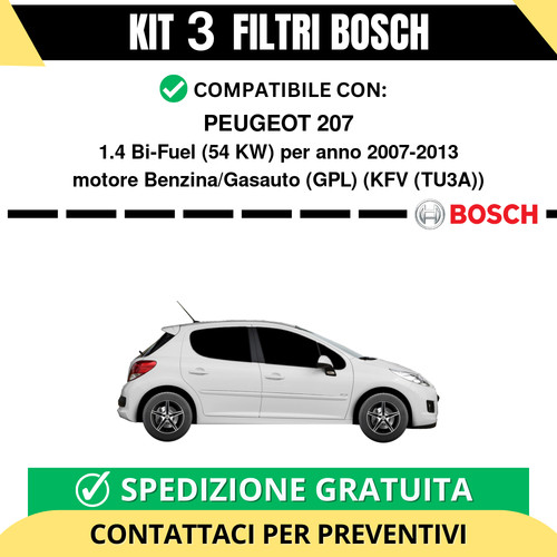 Kit bosch filtri tagliando - 3,