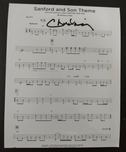 Chuck rainey bass firmato - chuck,