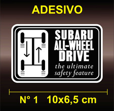 Adesivi Sticker SUBARU ALL WHEEL DRIVE 4X4 | OFF ROAD JEEP PANDA JIMNY TOYOTA