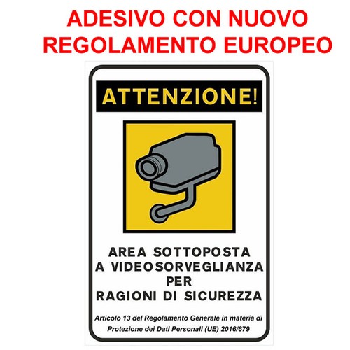 Pezzo adesivo cartello - 1,