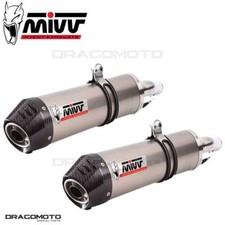 Scarico doppio DUCATI 1098 2007 2008 MIVV Oval Titanio CC sottosella