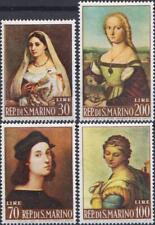 San Marino 1963 Dipinti Raffaello Madonna Sistina Artisti Pecore 4v MNH