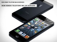CENTRO ASSISTENZA RIPARAZIONE TOUCH SCREEN VETRO ROTTO IPHONE 5S NERO o BIANCO