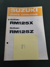 Catalogo Ricambi Suzuki RM 125 Z X 1981