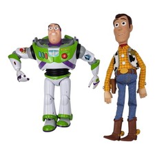 2 Giocattoli Disney Pixar Toy Story Think Way 15” Woody 10” Buzz Lightyear