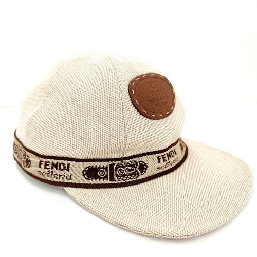 Cappello tela beige fendi - in,
