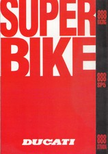Ducati 888 strada, 888 SP5, 888 racing 1992/'93 depliant originale brochure