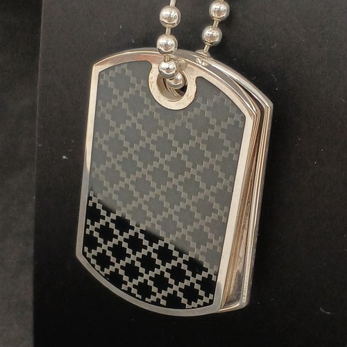 Gucci collana placca diamante - collana,