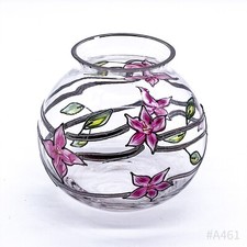 Vintage Vaso IN Vetro Con