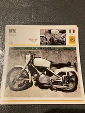 CARTE FICHE MOTO collection