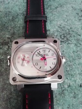 Detomaso Cortona DT 1044-B Orologio da uomo DUAL TIME NUOVO