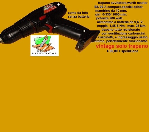 Trapano avvitatore wurth - trapano,