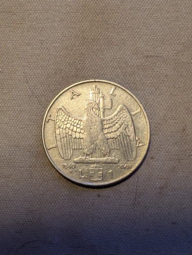 Moneta italia nichel - italia, 1