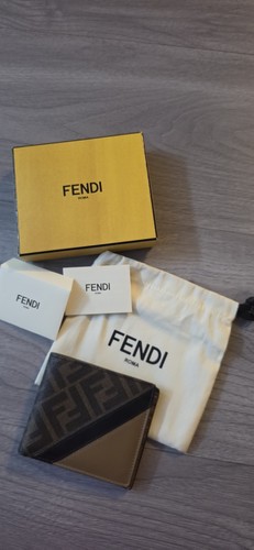 Fendi portafoglio uomo - fendi, marrone