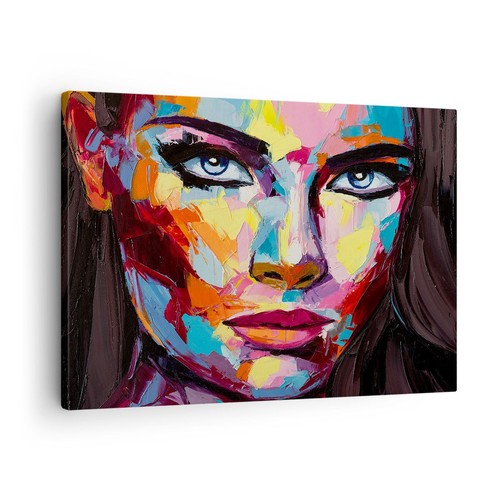 Quadro tela 70x50cm ragazza - su,