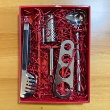 Set di 4 Utensili da Cucina, Molla per Spaghetti Dosaspaghetti Mestolo Grattugia