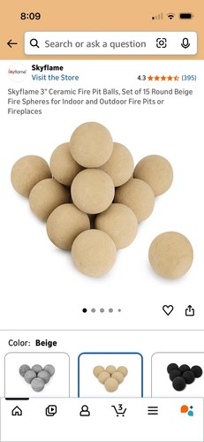 Palline fuoco ceramica - palline, di