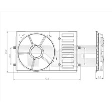 Supporto Ventola Radiatore Per