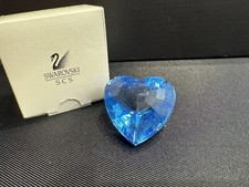 CUORE blu, originale Swarovski cristallo con  scatola , ESCLIVA SCS