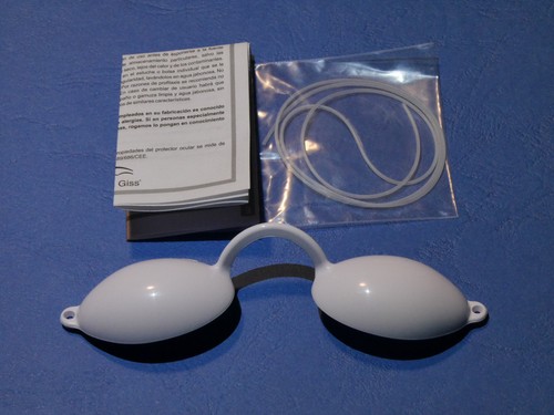 Occhiali white per solarium - white,