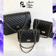 BORSA BORSETTA DA DONNA TRAPUNTATA TRACOLLA  GRANDE PICCOLA CON CATENA CHAIN BAG