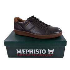 Scarpe da passeggio Mephisto Henrik da uomo taglia 12,5 sneaker casual soft air marrone scuro
