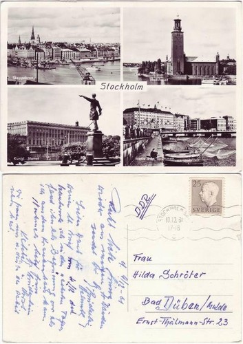 Postcard stockholm - postcard,