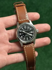 Orologio Hamilton Khaki Field Uomo Nero Automatico Funzionante