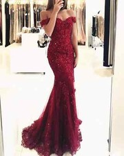 Abito da festa sirena rosso