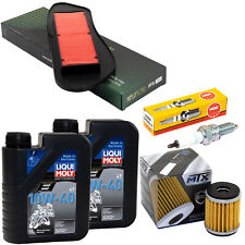 Kit Olio 2L Manutenzione per Yamaha VP 125 VP 250 2007-16 Filtro Aria Filtro Olio Candela