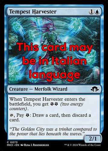 Mtg tempest harvester exc - mtg,