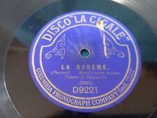 Disco 78 Giri LA BOHEME SANTARELLI Questa è MIMI' è tanto malata LA CIGALE D9221