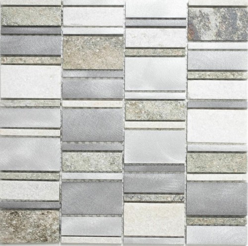 Piastrella mosaico quarzite
