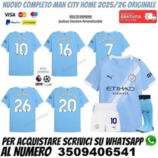 Maglia Manchester City 2025 2026 Cherki Marmoush Rodrigo Bernardo Silva Savinho